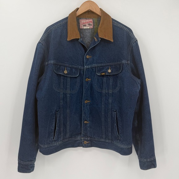 Lee Other - Vintage Lee Storm Rider Men's Blanket Lined Denim Jacket 46L